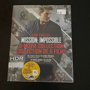 Mission Impossible 6-Film Collection 4K + Blu ray + Digital new and sealed